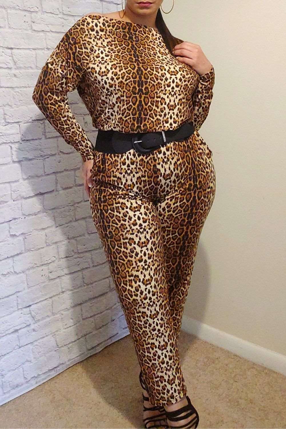 Leopard Print Jumpsuit 